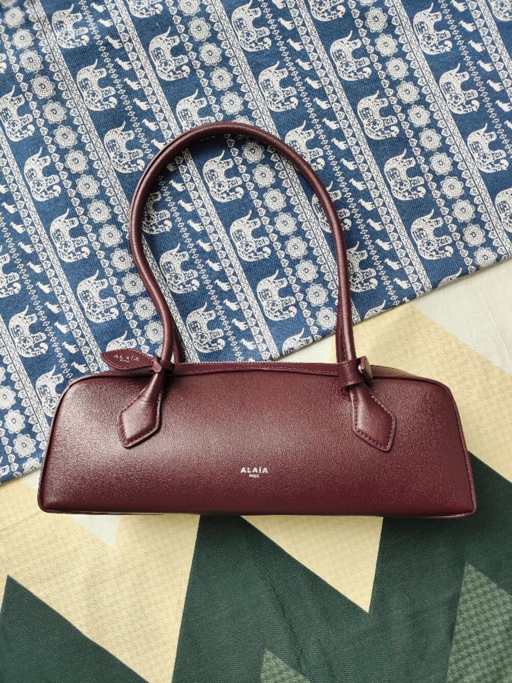 Alaia long baguette underarm bag
